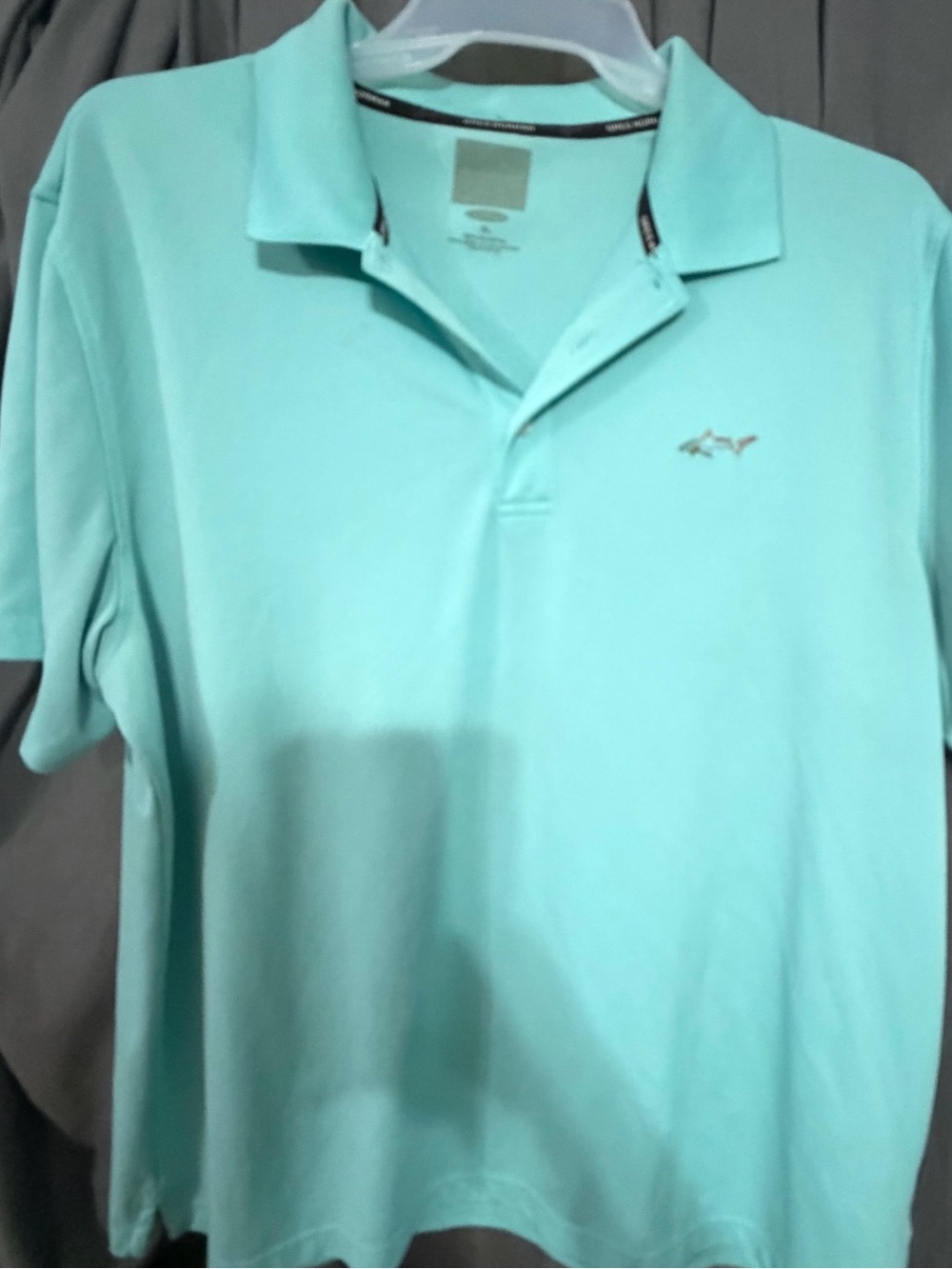 Greg Norman Collection Aqua Polo Shirt Size XL